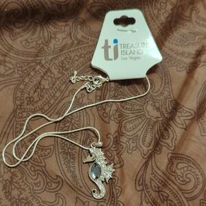 Silver Seahorse Necklace